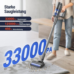 OSOTEK OSOTEK Akku-Hand-und Stielstaubsauger, 450,00 W, Beutellos, 33000PA Bodenburste mit Haarschneidefunktion Saugkraft 60 Min.Laufzeit  Беспроводной ручной и стержневой пылесос OSOTEK, 450,00 Вт, без мешка, щетка для пола 33000PA с функцией стрижки вол