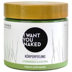 I WANT YOU NAKED Korperpeeling Zitronengras &amp; Aloe Vera Korperpeeling Korperpeeling, 720 g
