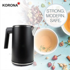 KORONA KORONA Wasserkocher 20119, Doppelwandig, 1 Liter, Wasserstandsanzeige, Cool Touch, beleuchtet Чайник KORONA 20119, двустенный, 1 литр, индикатор уровня воды, прохладное прикосновение, подсветка
