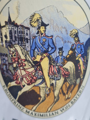 Немецкие пивные бокалы винтажные Rastal / Prinzregent Luitpold, 2 шт., стекло, 0.5 л, 23 см, Германия, 1980-90гг.