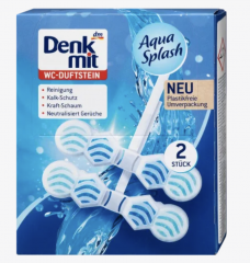 Denkmit WC-Duftstein Aqua Splash, 2 St Чистящее средство для унитаза Aqua Splash, 2 шт
