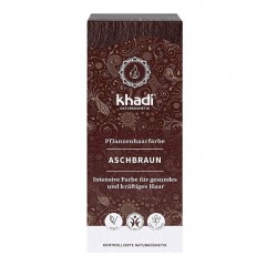 Khadi Naturkosmetik Pflanzenhaarfarben Aschbraun 100g Травяная краска для волос Пепельно-коричневый 100г