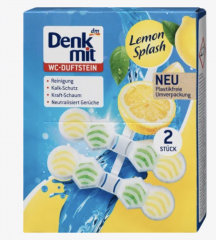 Denkmit WC-Duftstein Lemon Splash, 2 St Чистящее средство для унитаза Lemon Splash, 1 шт