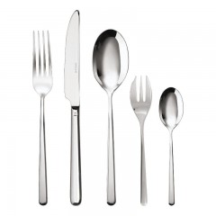 Sambonet Sambonet Linear - Edelstahl 18/10 Besteckset 30-tlg. Vollheft / Monoblock Sambonet Linear - набор столовых приборов из нержавеющей стали 18/10 30 шт. Полный буклет/моноблок