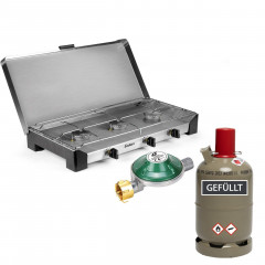 BlueCraft BlueCraft Gaskocher, (3-St), Mit einer Starken Brennerleistung von 6,9 kW  Газовая плита BlueCraft (3 шт.) с мощной горелкой 6,9 кВт.