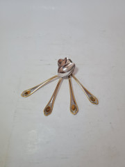 Набор ложек для сахара винтажный Solingen, 4шт х 15см, Германия, 1970-80гг.