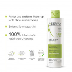 A-DERMA Biology Mizellengesichtswasser  Биология мицеллярный тоник