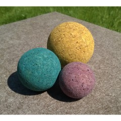 KORXX Korkbausteine 3er Kugel-Set Color Пробковые строительные блоки Набор из 3 цветных шариков