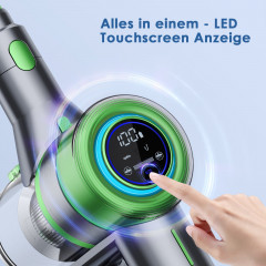 oyajia oyajia Akku-Stielstaubsauger Akku Staubsauger mit Smart Touchscreen Automatische Sauganpassung, 250,00 W, beutellos, Mit integrierter Ladestation, 25kPa, 50 Min. Laufzeit Grun Беспроводной пылесос oyajia Беспроводной пылесос с интеллектуальным сенс