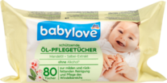 babylove Масло-Салфетки для ухода, 80 шт
