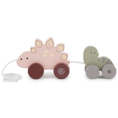 bieco Nachziehspielzeug Holz Dinos Kinder Nachziehtier Holzspielzeug ab 1J. Ziehtier Nachziehspielzeug Игрушка-перетягивание деревянные динозавры детская игрушка-перетаскивание от 1 года. Потяните за игрушку