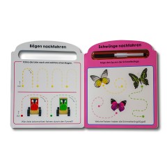 Sauerlander Verlag Glucksfisch: Mein erstes Schreib-und Wegwisch-Buch: Schwungubungen Глюксфиш: Моя первая книга