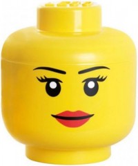 LEGO LEGO Kopf Aufbewahrungsbox gross Madchen, 25 x 25 x 18 cm Ящик для хранения головы LEGO большая девочка, 25 x 25 x 18 см