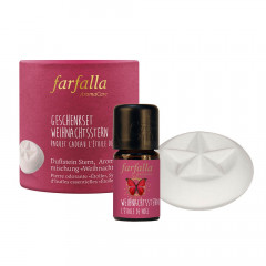 Farfalla Weihnachtsstern Geschenkset Duftstein Stern & Mischung Пуансеттия подарочный набор ароматический камень звезда и смесь