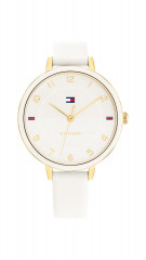 Tommy Hilfiger GP CASE (WHITE ENAMEL BEZEL)/ WHITE DIAL WITH GP ACCENTS/ WHITE  Watch white КОРПУС GP (БЕЗЕЛЬ С БЕЛОЙ ЭМАЛЬЮ)/ БЕЛЫЙ ЦИФЕРБЛАТ С АКЦЕНТАМИ GP/ БЕЛЫЙ Часы белый
