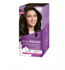 Schwarzkopf Perfect Mousse Краска-мусс для волос, тон 400 Темно-коричневый