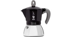 Bialetti Bialetti Moka Induction, Espressomaschine schwarz/silber, 2 Tassen  schwarz, silber Bialetti Moka Induction, кофемашина для эспрессо черный/серебристый, 2 чашки