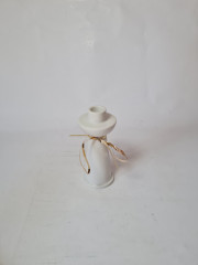 Arzberg Белый фарфоровый подсвечник, 14,5 x 6см, Германия, 1960-70гг.