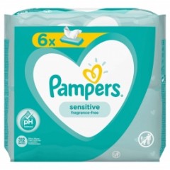 Детские влажные салфетки Pampers Sensitive Сменный блок 6x52 шт., 312 шт
