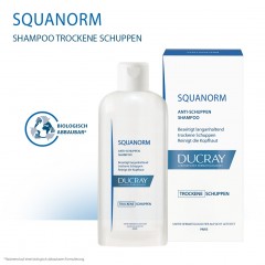 Ducray SQUANORM trockene Schuppen Kur-Shampoo SQUANORM шампунь против сухой перхоти