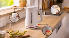 BOSCH BOSCH Wasserkocher MyMoment TWK3M121, 1,7 l, 2400 W, Abschaltautomatik, Tassenanzeige, beidseitige Wasserstandsanzeige Чайник BOSCH MyMoment TWK3M121, 1,7 л, 2400 Вт, автоматическое отключение, дисплей чашки, индикатор уровня воды с обеих сторон