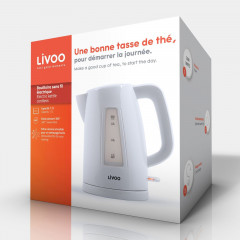 LIVOO LIVOO Wasserkocher DOD184W Weiss 1,7 Liter, 2200 W Чайник LIVOO DOD184W белый 1,7 л, 2200 Вт
