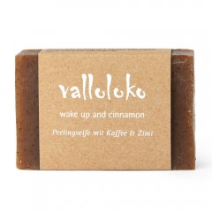 Valloloko Peelingseife Wake Up and Cinnamon 100g  Отшелушивающее мыло Пробуждение и корица 100г